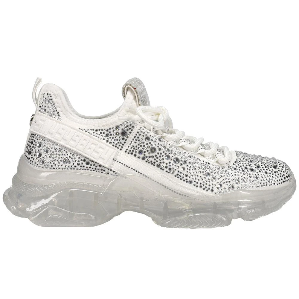 商品Steve Madden|Maxima Rhinestone Lace Up Sneakers,价格¥460,第1张图片