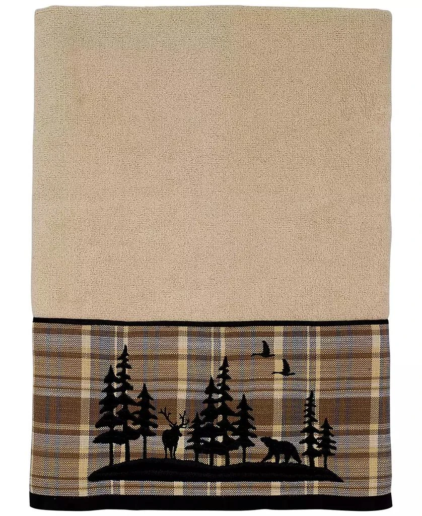 商品Avanti|Woodville Plaid Bordered Cotton Hand Towel, 16" x 30",价格¥63,第1张图片