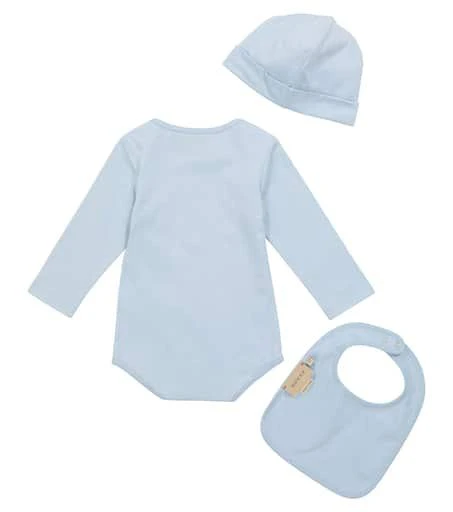 商品Gucci|Baby logo cotton bodysuit, hat and bib set,价格¥2366,第4张图片详细描述