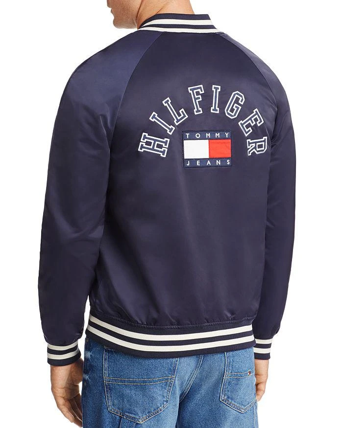 商品Tommy Jeans|Satin Varsity Logo 夹克,价格¥890,第2张图片详细描述