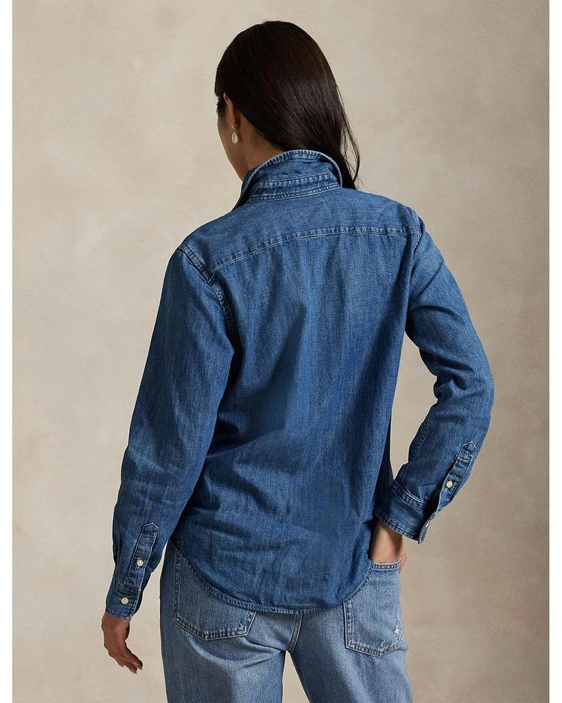女式 牛仔纽扣衬衫 商品