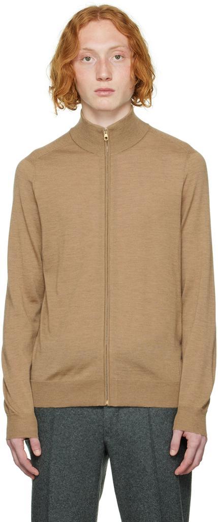 商品Dunhill|Beige Zip Sweater,价格¥7971,第1张图片