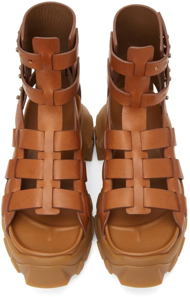 商品Rick Owens|Tan Hiking Tractor Sandals,价格¥4584,第5张图片详细描述