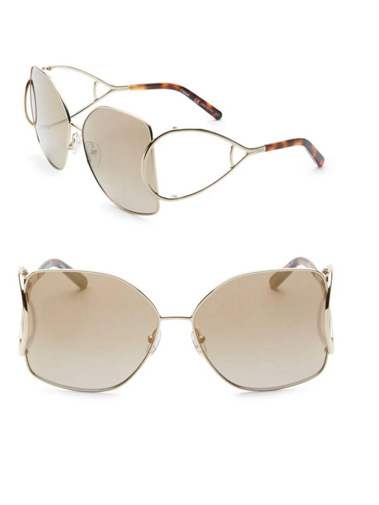 商品Chloé|Jackson Oversized Metal Square Sunglasses,价格¥2974,第1张图片