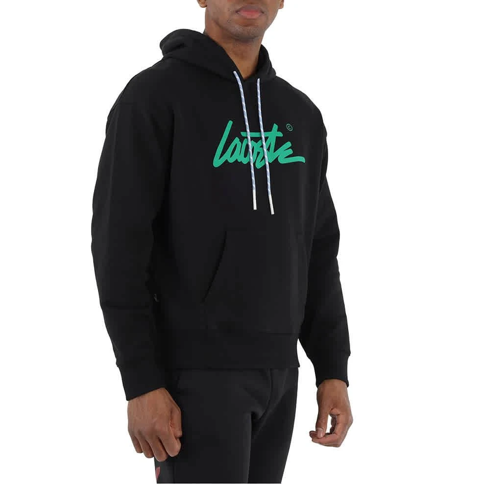 商品Lacoste|Lacoste Live Sign Logo Loose Fit Cotton Fleece Hoodie, Size Small,价格¥596,第2张图片详细描述