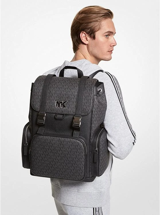 商品Michael Kors|Cooper Logo and Faux Leather Backpack,价格¥1862,第4张图片详细描述