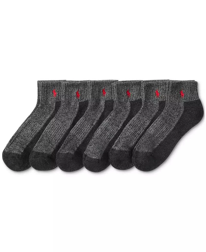 商品Ralph Lauren|Men's 6-Pk. Performance Red Pony Quarter Socks,价格¥225,第2张图片详细描述