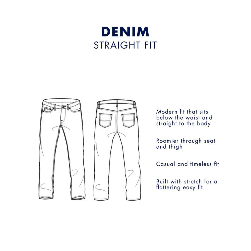 Men's Straight-Fit Stretch Jeans商品第8张图片规格展示