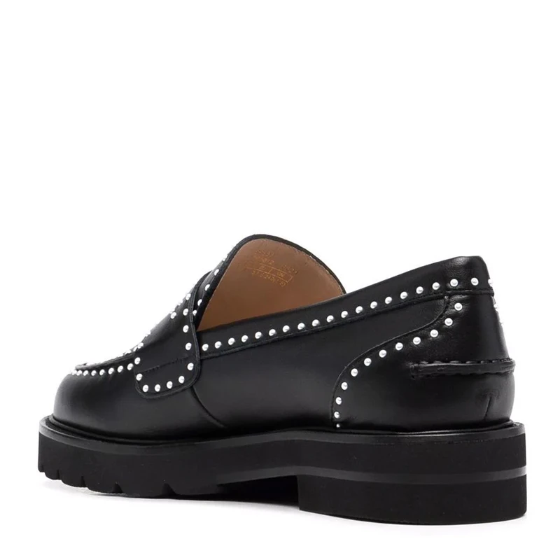 STUART WEITZMAN 女士黑色铆钉乐福鞋 PARKERLIFMNPRLLO-CHIFFON-S5838-BLK 商品