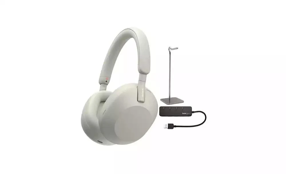 商品SONY|WH-1000XM5 Wireless Noise Canceling Headphones with USB Port and Stand,价格¥2977,第2张图片详细描述