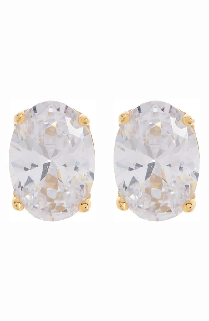 商品Suzy Levian|CZ Oval Stone Stud Earrings,价格¥243,第1张图片