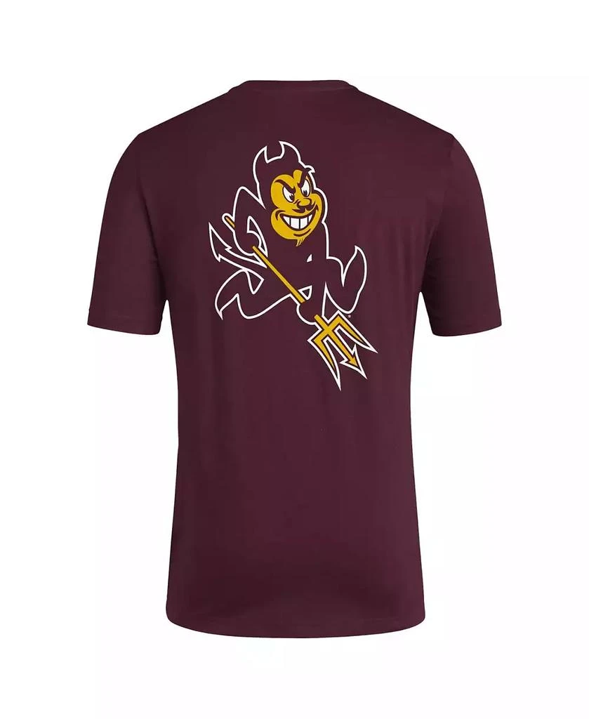 商品Adidas|Men's Maroon Distressed Arizona State Sun Devils Reverse Retro Baseball 2 Hit T-shirt,价格¥231,第2张图片详细描述