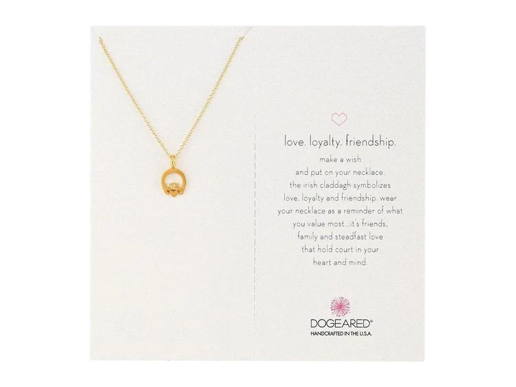 商品Dogeared|Love Loyalty Friendship Claddagh Pendant Necklace,价格¥329,第1张图片