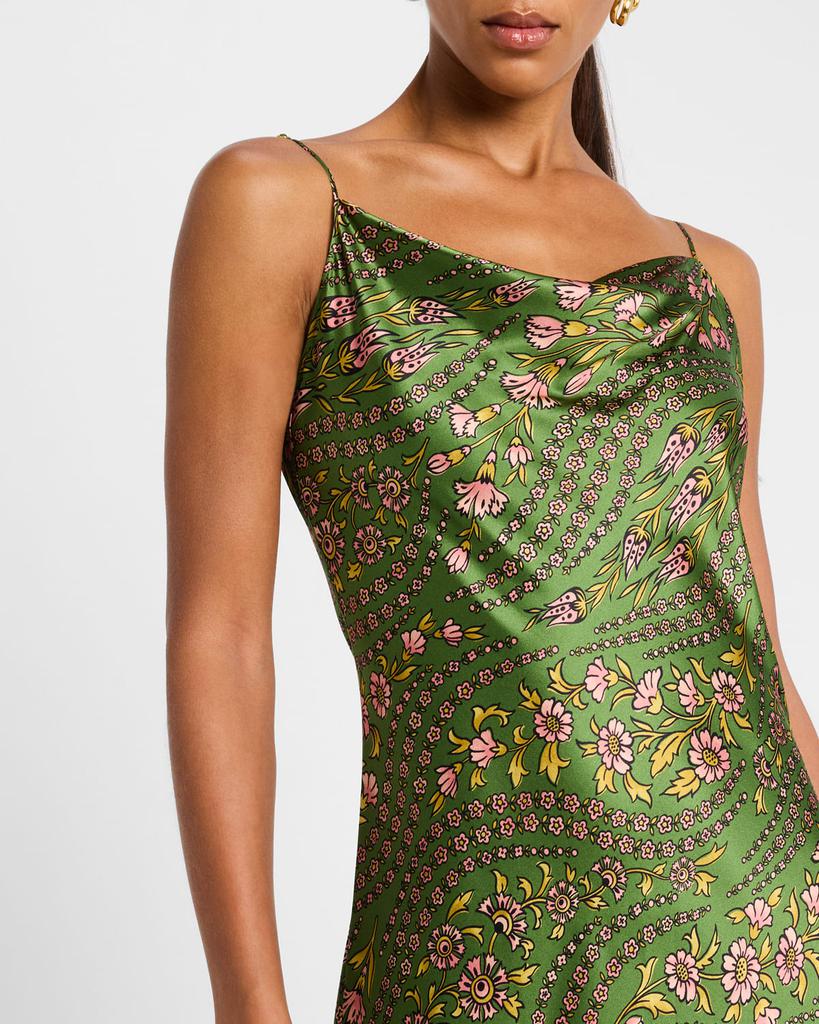 veronica beard madison floral silk slip dress Madison Dress