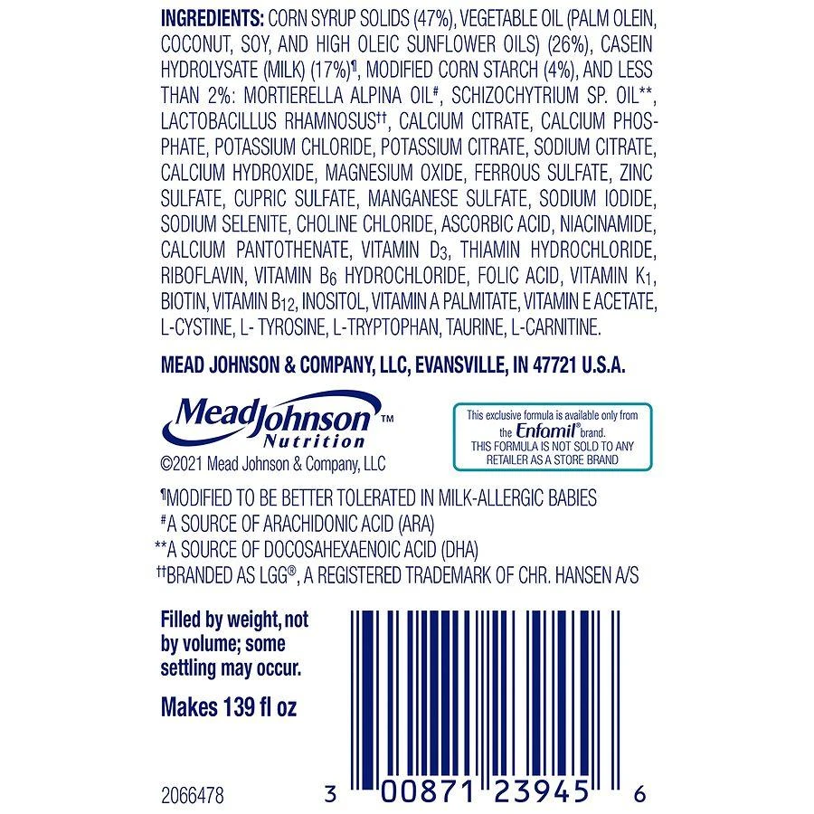 Enfamil Nutramigen Lipil 安敏健乳蛋白深度水解婴幼儿特殊配方奶粉1段 561g 商品