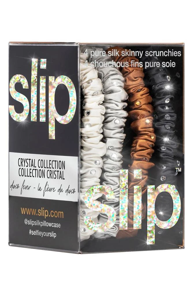 商品Slip|Disco Pure Silk Skinny Scrunchie Set,价格¥233,第5张图片详细描述