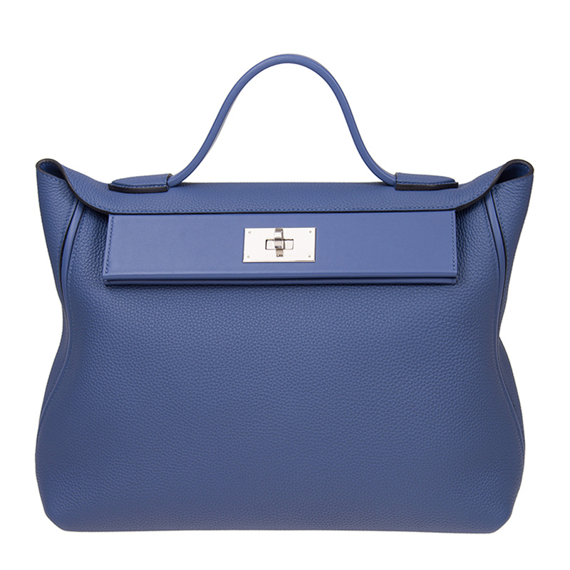 Hermès 爱马仕 女士蓝色手提包 242435CMAATG商品第1张图片规格展示