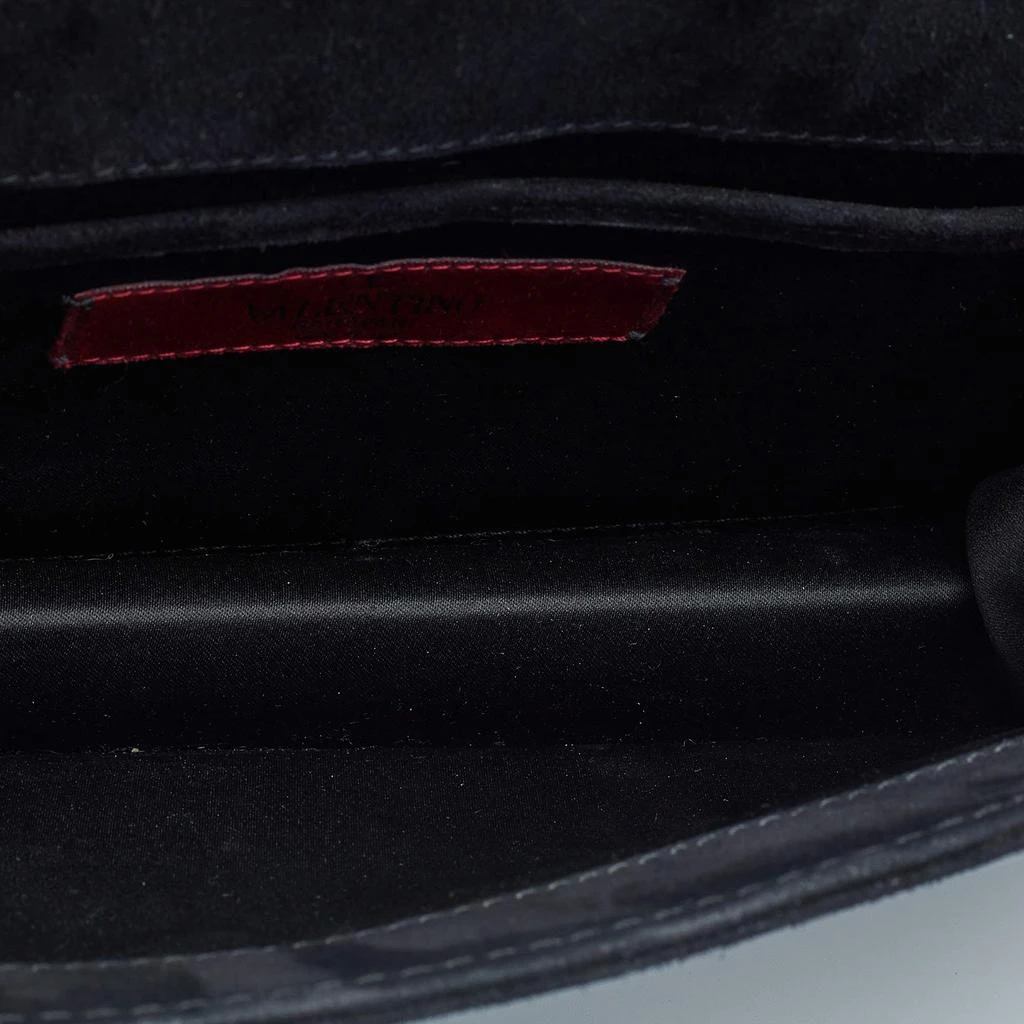 Valentino Black Patent Leather Butterfly Embellished Shoulder Bag 商品