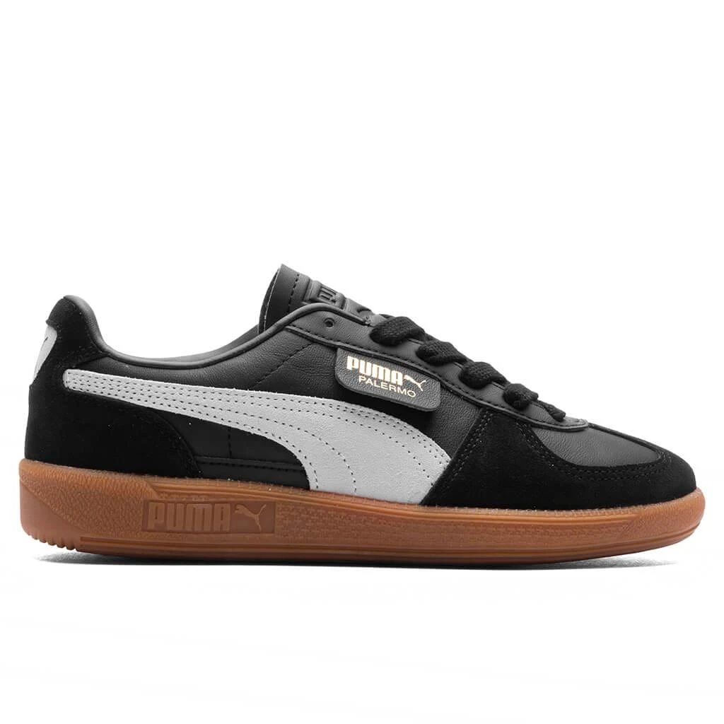 商品Puma|Women's Palermo - Black/Feather Grey/Gum,价格¥672,第1张图片