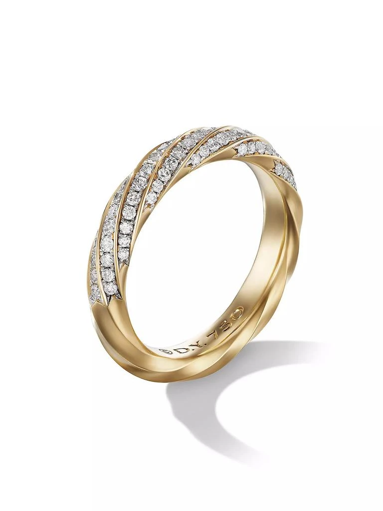 商品David Yurman|Cable Edge Band Ring in 18K Yellow Gold,价格¥21540,第2张图片详细描述