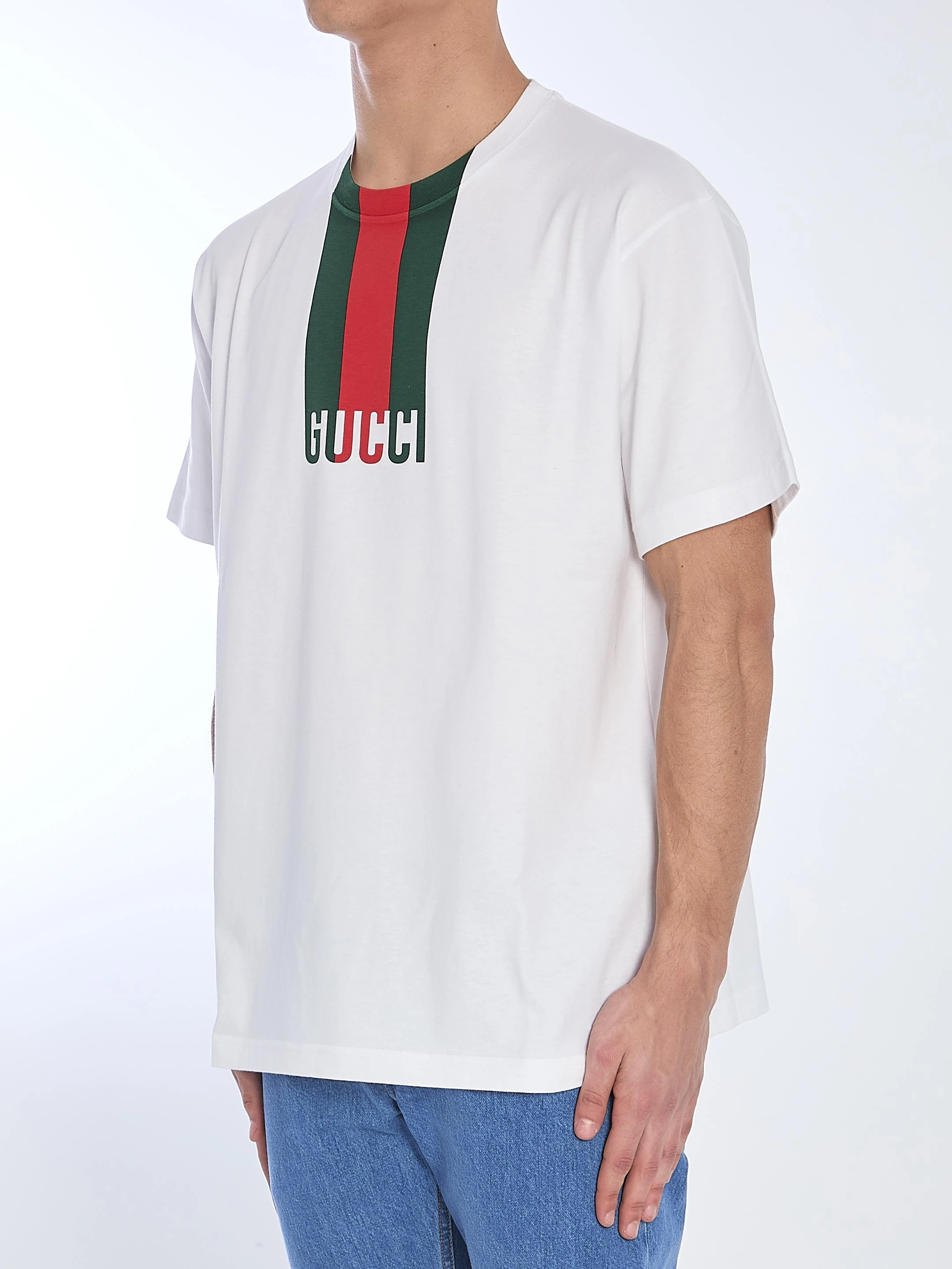 商品Gucci|Gucci 男士T恤 796395XJG259692 白色,价格¥3153 描述