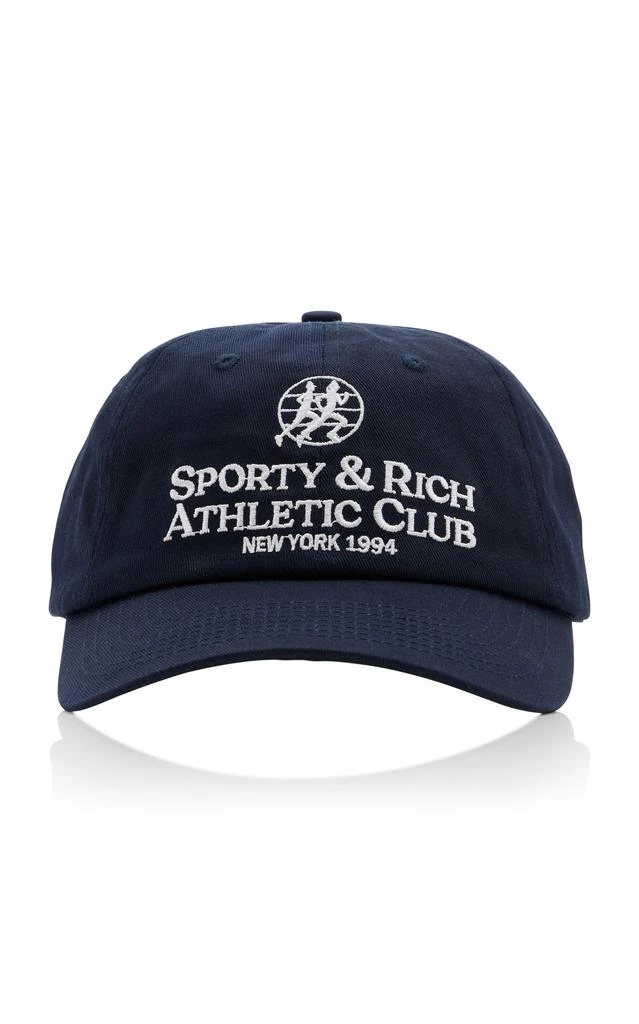 商品Sporty & Rich|Sporty & Rich - Women's S&R Athletic Club Cotton Baseball Cap - Blue - OS - Moda Operandi,价格¥255,第1张图片