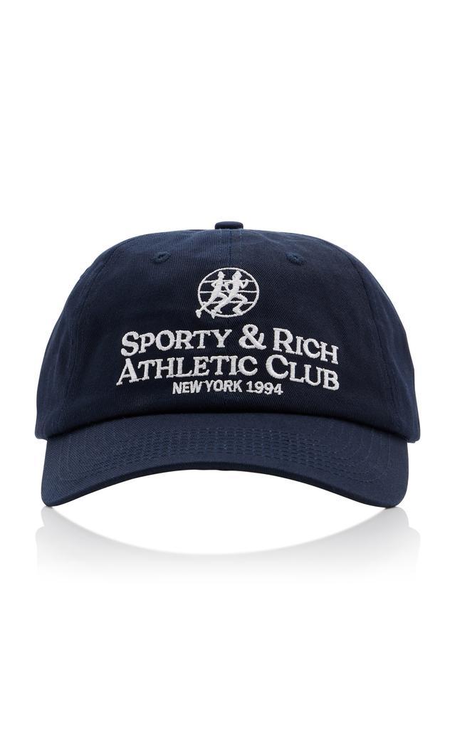 商品Sporty & Rich|Sporty & Rich - Women's S&R Athletic Club Cotton Baseball Cap - Blue - OS - Moda Operandi,价格¥208,第1张图片
