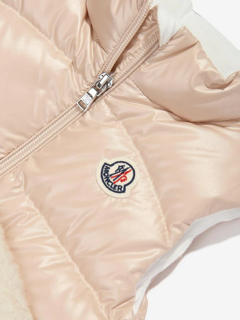 商品Moncler|Moncler Enfant Baby Girls Down Padded Vive Gilet in Beige,价格¥2622,第3张图片详细描述