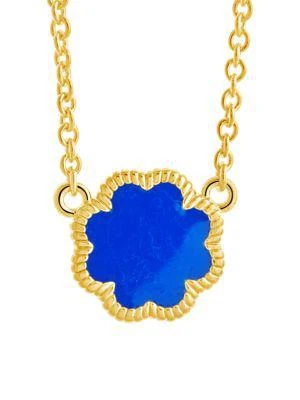 商品Sterling Forever|14K Goldplated & Enamel Necklace,价格¥217,第2张图片详细描述
