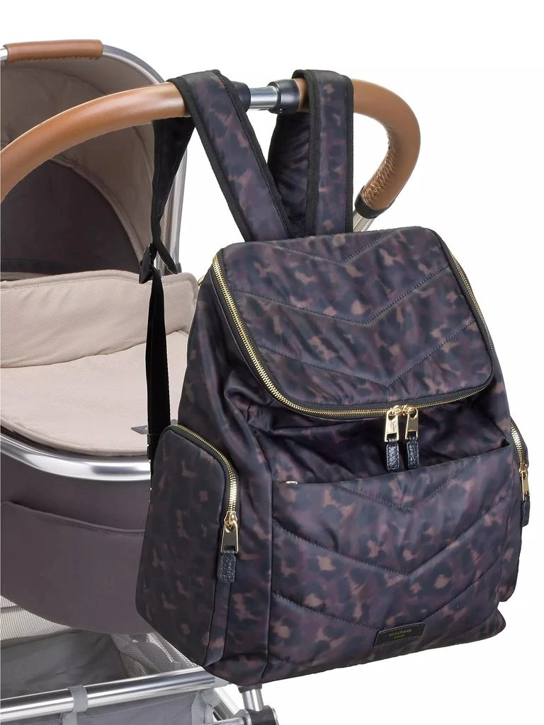 Alyssa Leopard Print Convertible Padded Diaper Backpack 商品