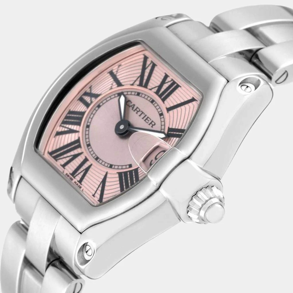 商品[二手商品] Cartier|Cartier Roadster Small Pink Dial Steel Ladies Watch W62017V3,价格¥36118,第2张图片详细描述