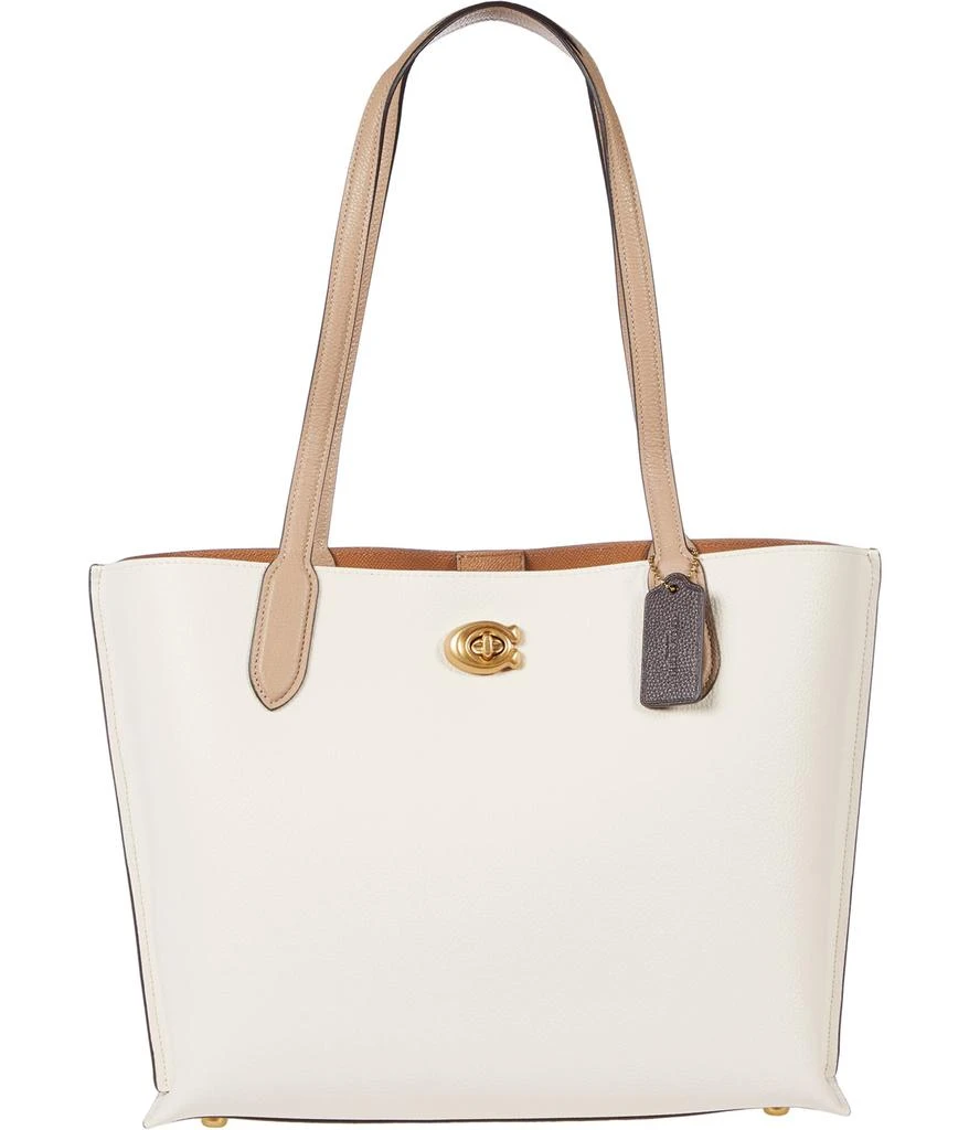 商品Coach|Color-Block Leather Willow Tote,价格¥2668,第1张图片