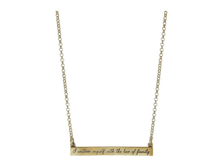 商品Dogeared|Maya Angelou: I Sustain Myself: ID Bar Necklace,价格¥546,第2张图片详细描述