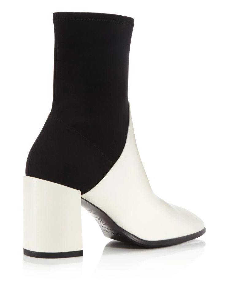 商品Via Spiga|Devon Leather and Stretch Sock Booties - 100% Exclusive ,价格¥1283,第4张图片详细描述