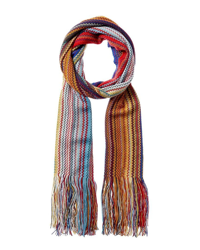 商品Missoni|Wool-Blend Scarf, Blue,价格¥561,第1张图片