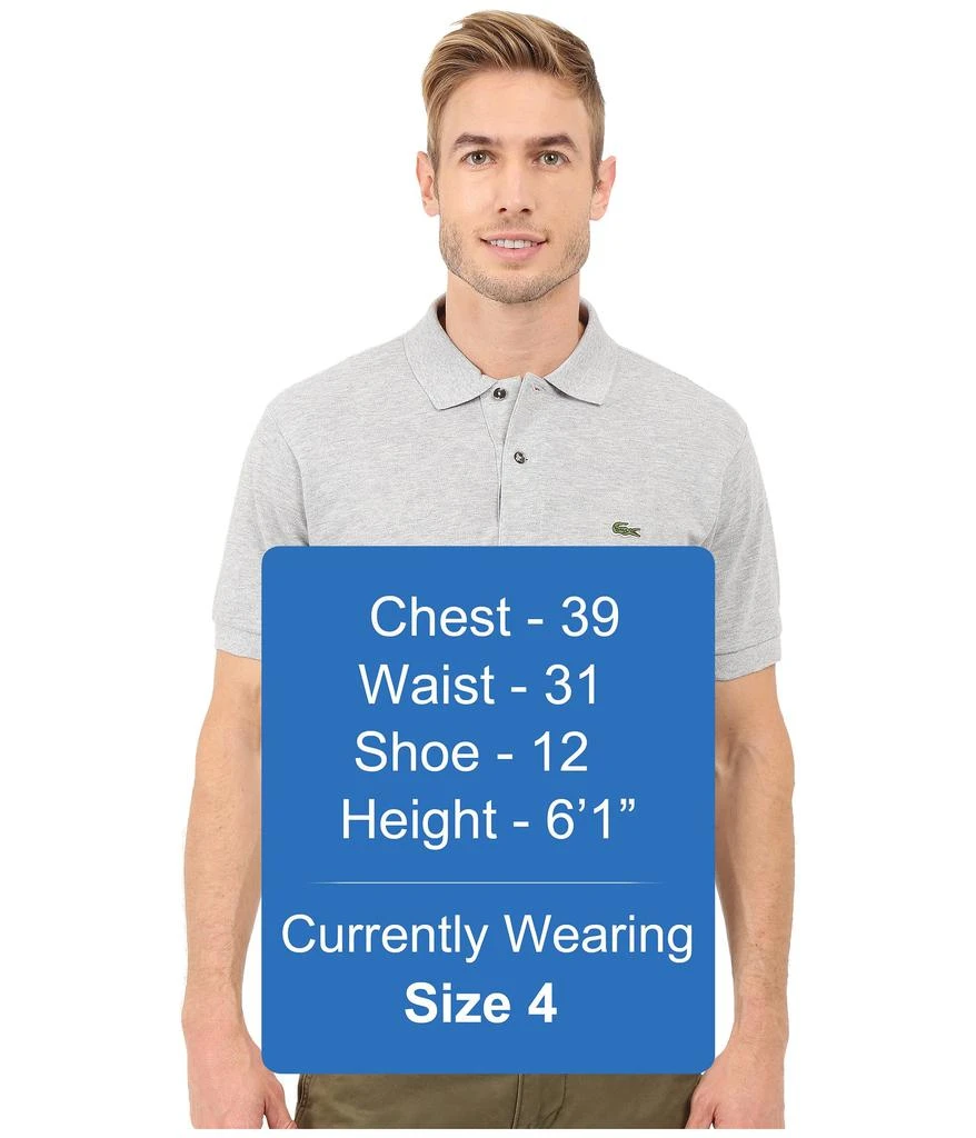 商品Lacoste|Men's Classic Chine Pique Polo Shirt,价格¥535,第5张图片详细描述