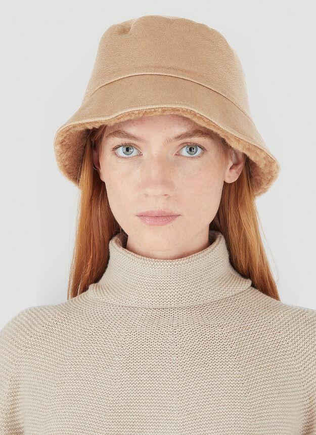 商品Max Mara|Fiducia Bucket Hat in Camel,价格¥1551,第4张图片详细描述
