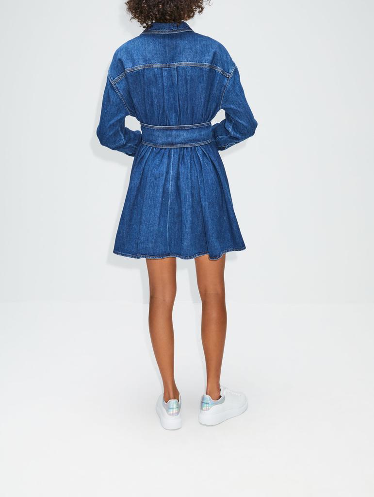 商品Alexander McQueen|Original Denim Mini Shirt Dress,价格¥3018,第5张图片详细描述