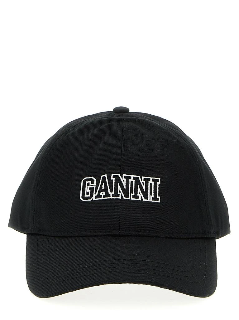 商品Ganni|Logo Cap Hats Black,价格¥688,第1张图片