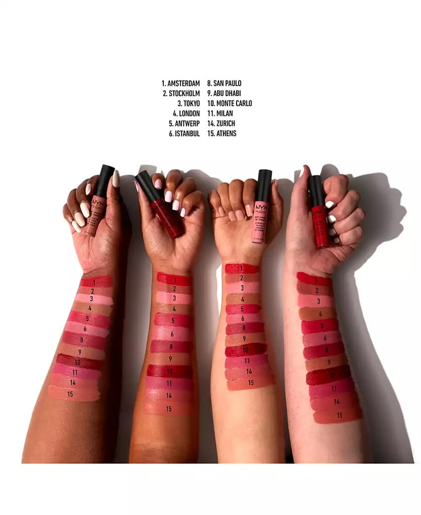 商品NYX Professional Makeup|魅彩哑光液体唇膏,价格¥45,第4张图片详细描述
