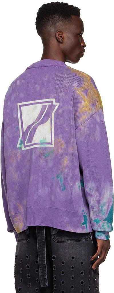 Purple Cotton Sweater商品第3张图片规格展示