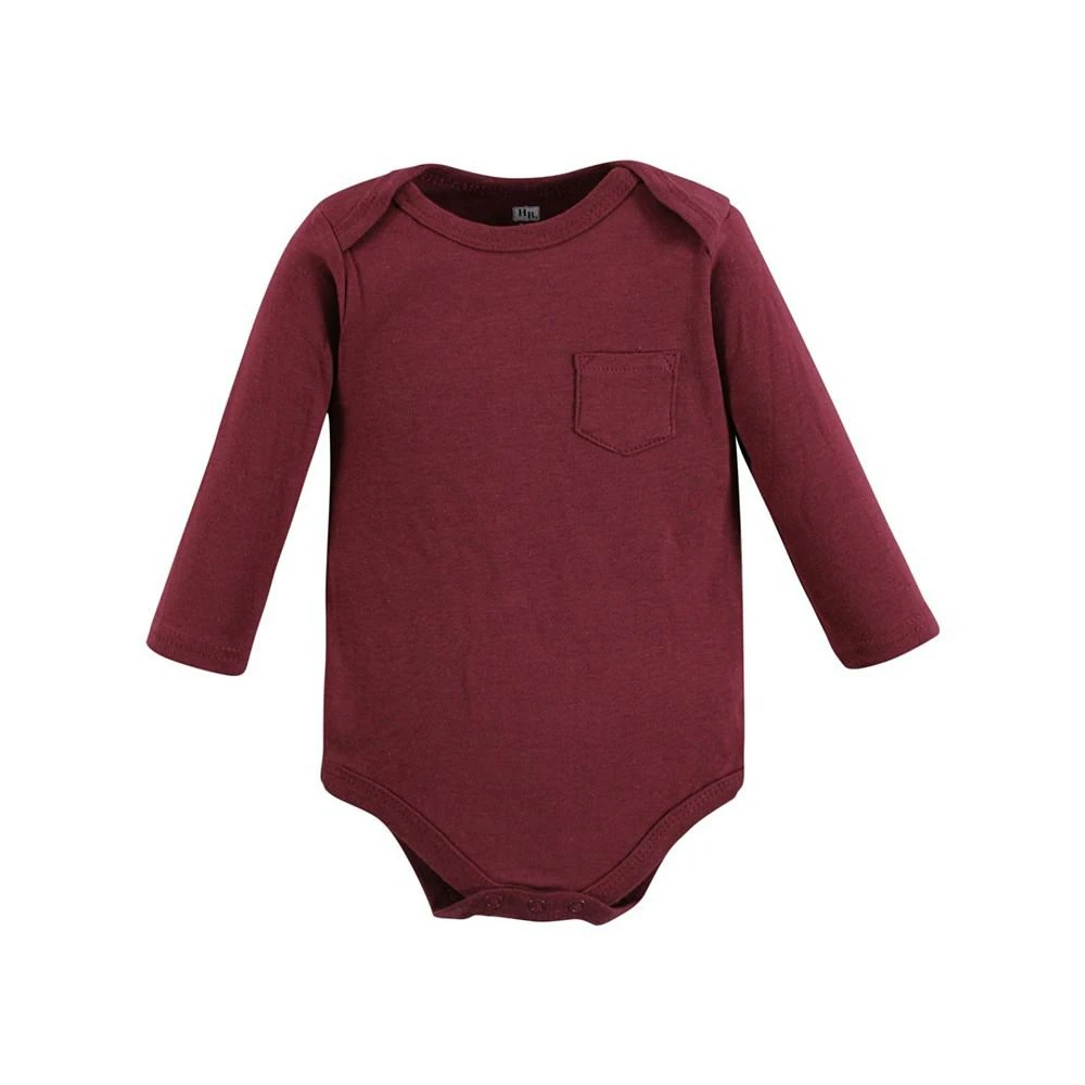Baby Boys Cotton Long-Sleeve Bodysuits, Pack of 5 商�品