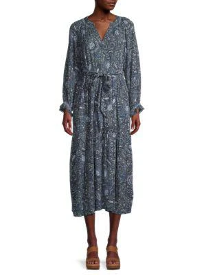 商品Democracy|Crochet-Trim Paisley Print Dress,价格¥202,第1张图片