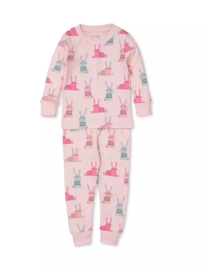 商品Kissy Love|Little Girl's 2-Piece Multicolored Bunny Pajamas,价格¥139,第1张图片