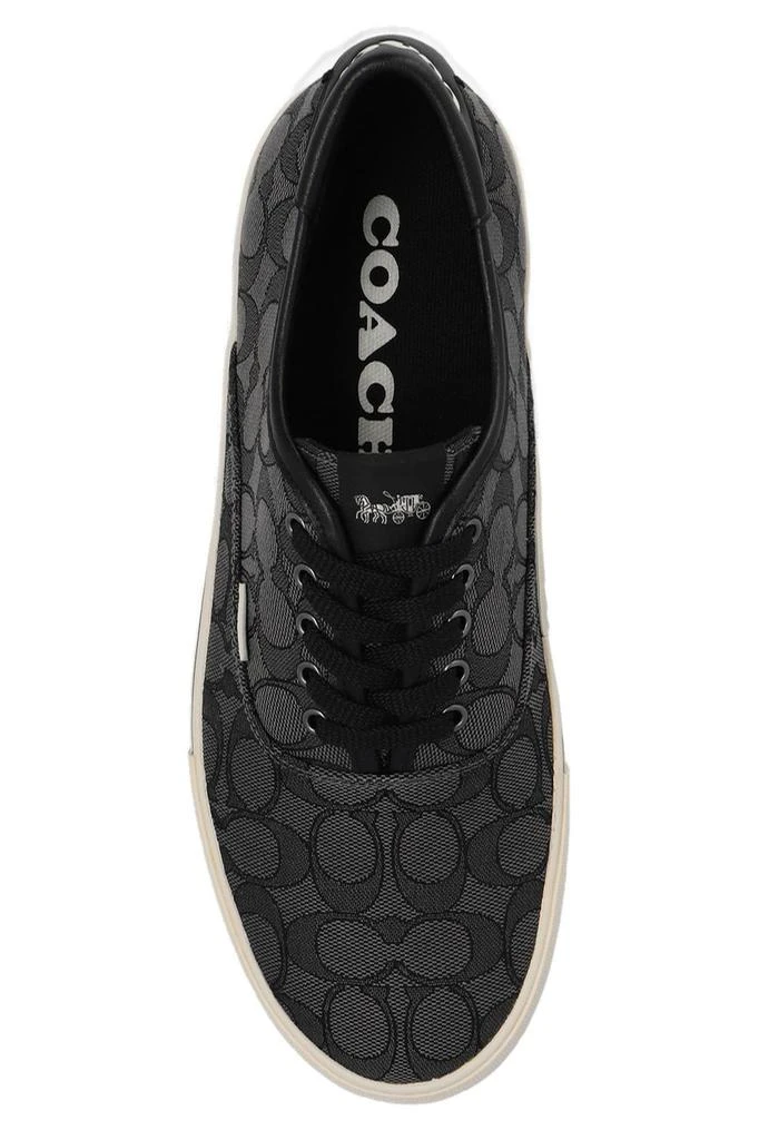 商品Coach|Coach Skate Signature Jacquard Lace-Up Sneakers,价格¥733,第4张图片详细描述