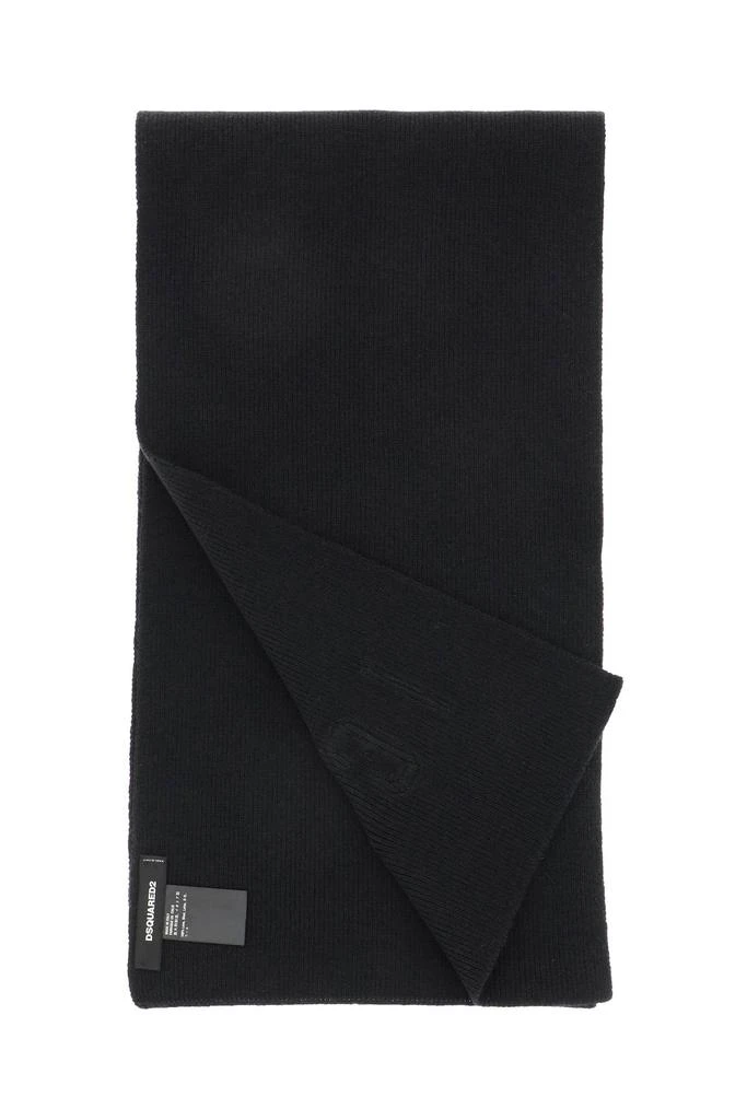 商品DSQUARED2|icon Wool Scarf,价格¥1941,第2张图片详细描述