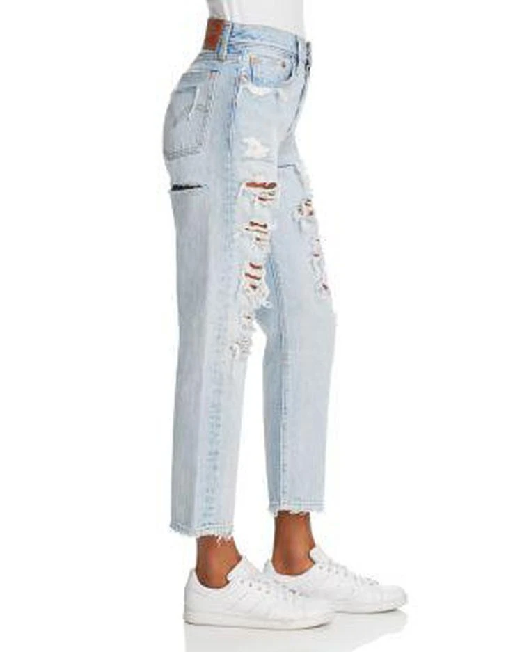 商品Levi's|Wedgie Straight Jeans in Mass Destruction,价格¥343,第3张图片详细描述