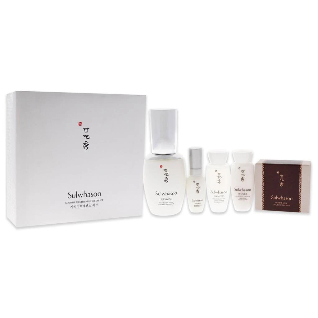 商品Sulwhasoo|Snowise Brightening Serum Set by  for Women - 5 Pc 1.7oz Serum, 8ml Serum, 15ml Water, 15ml Emulsion, 1.7oz Herbal Soap Red Ginger,价格¥1072,第3张图片详细描述