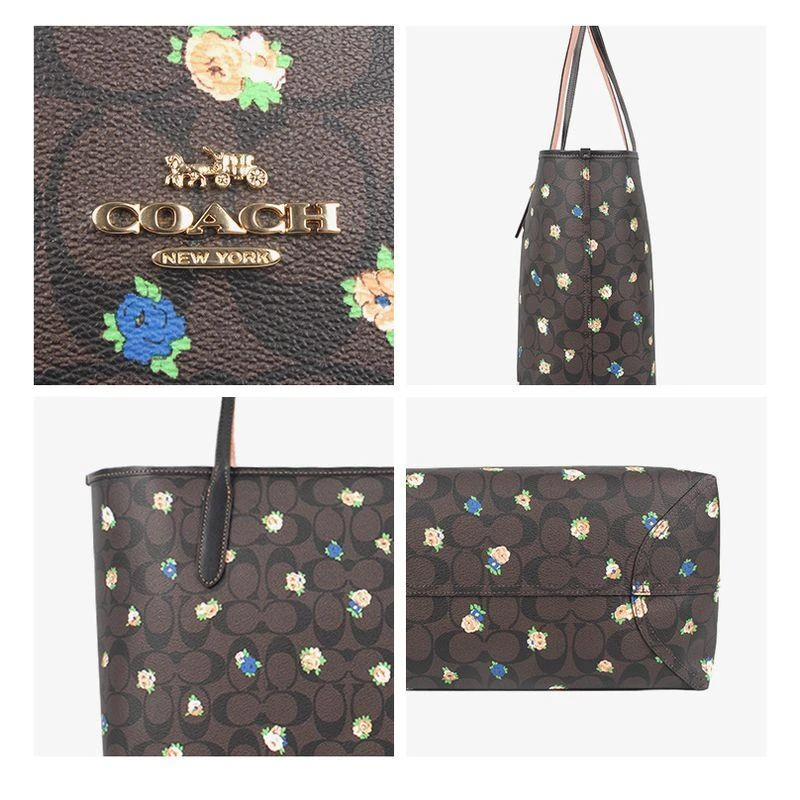 商品Coach|美国直邮COACH蔻驰女士手提包深棕色印花托特包C7274IMOSN,价格¥2144,第12张图片详细描述