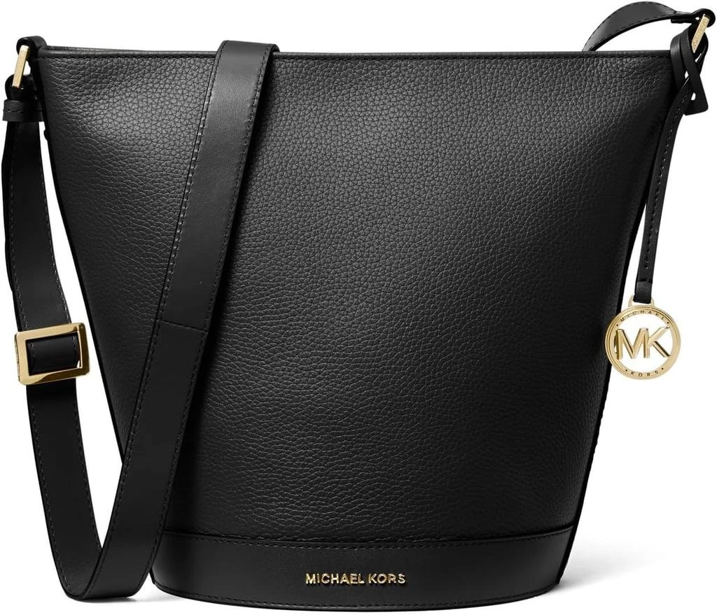 商品Michael Kors|Michael Kors Townsend Medium Top Zip Bucket Messenger, Black,价格¥2328,第1张图片